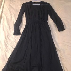 Handmade navy overdress